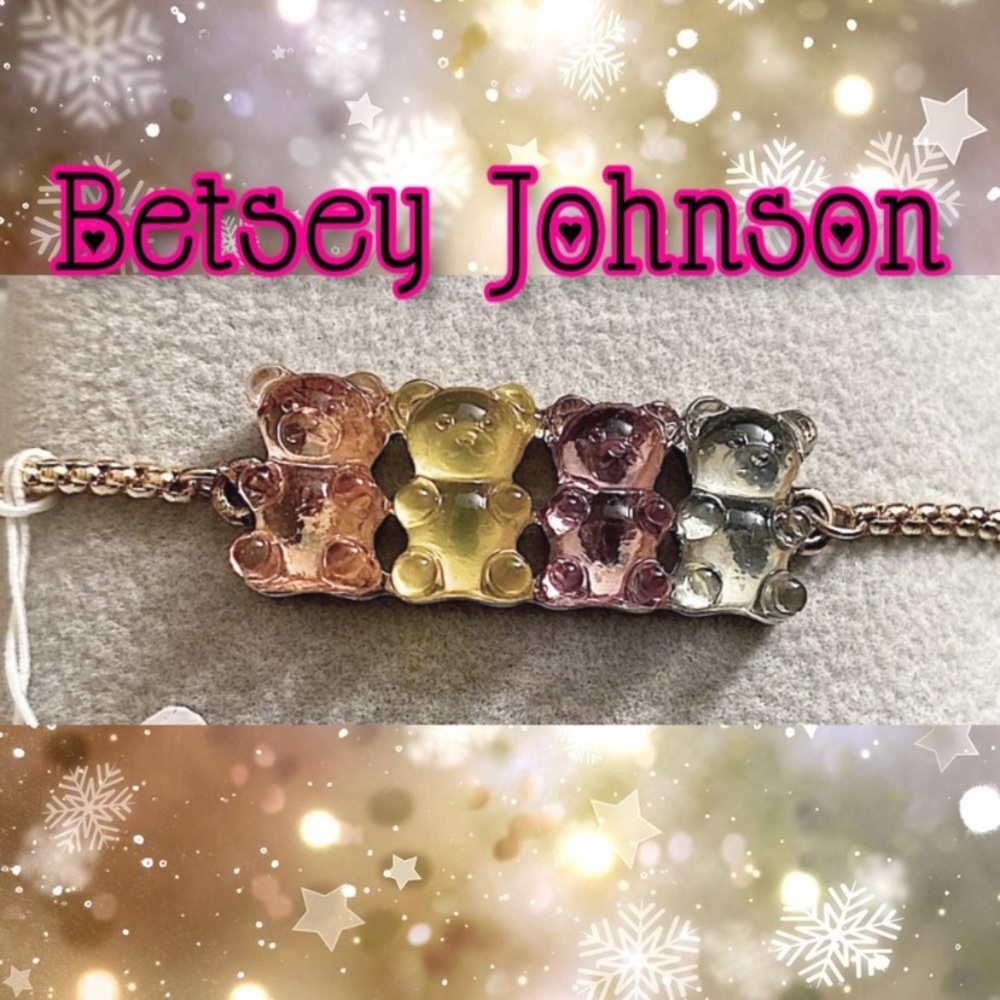 Betsey Johnson Pastel Gummy Bear Slider Bracelet